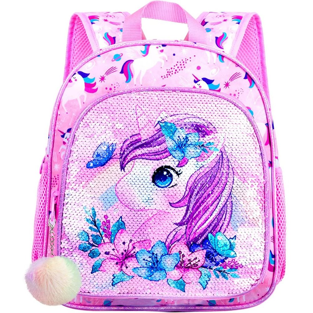 New Toddler Backpack for Girls, Kids Cute Unicorn Preschool Bookbag,Kindergarten - Picture 3 of 14
